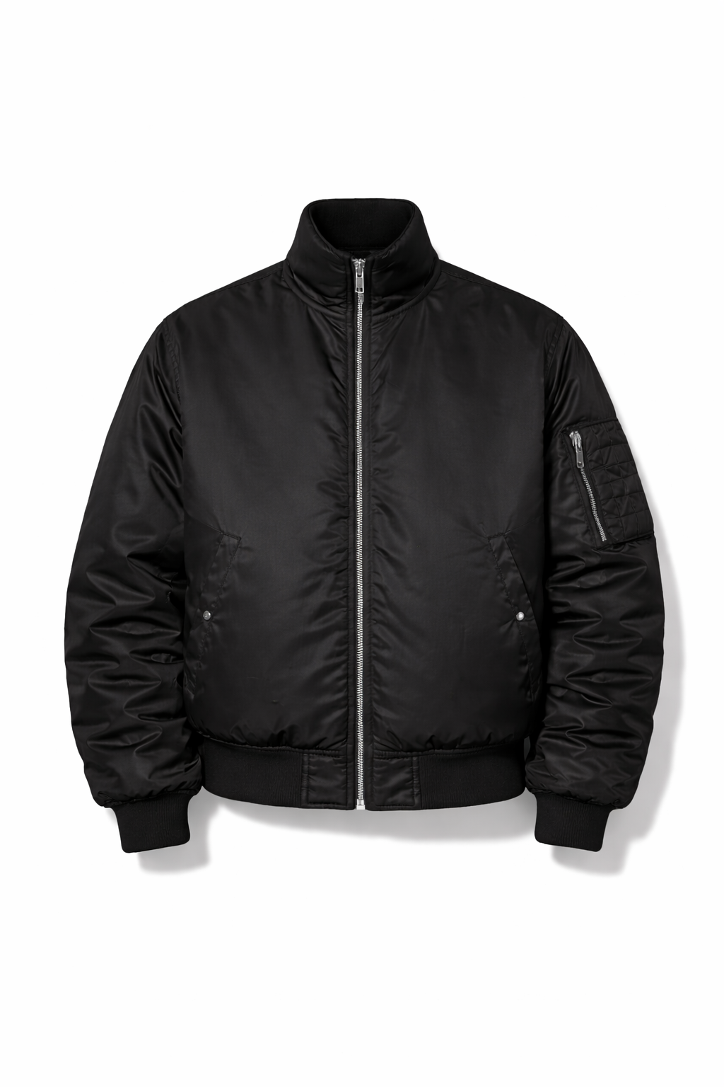 White MA-1 bomber jacket